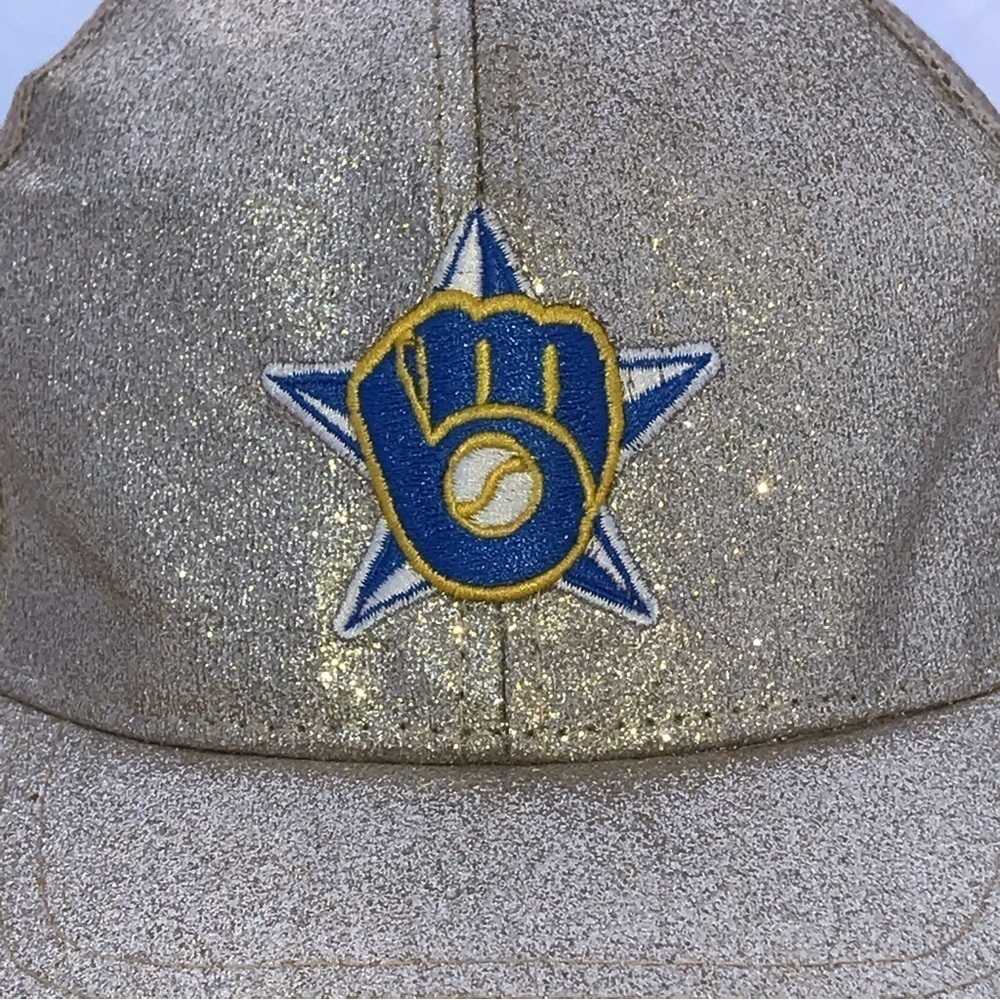 CC Exclusives - MLB Milwaukee Brewer Sparkly Woman's Baseball Cap